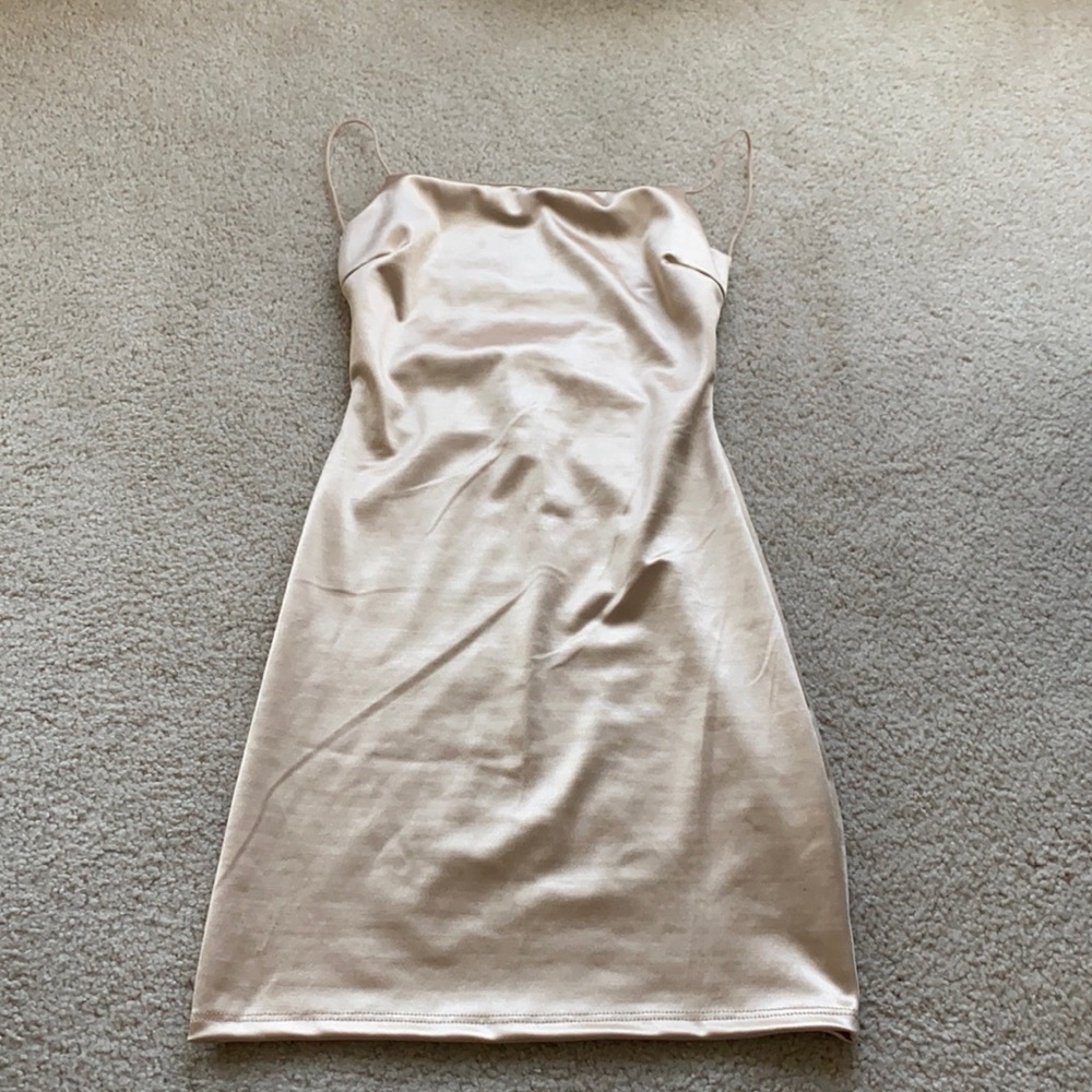 SATIN WINDSOR MINI DRESS